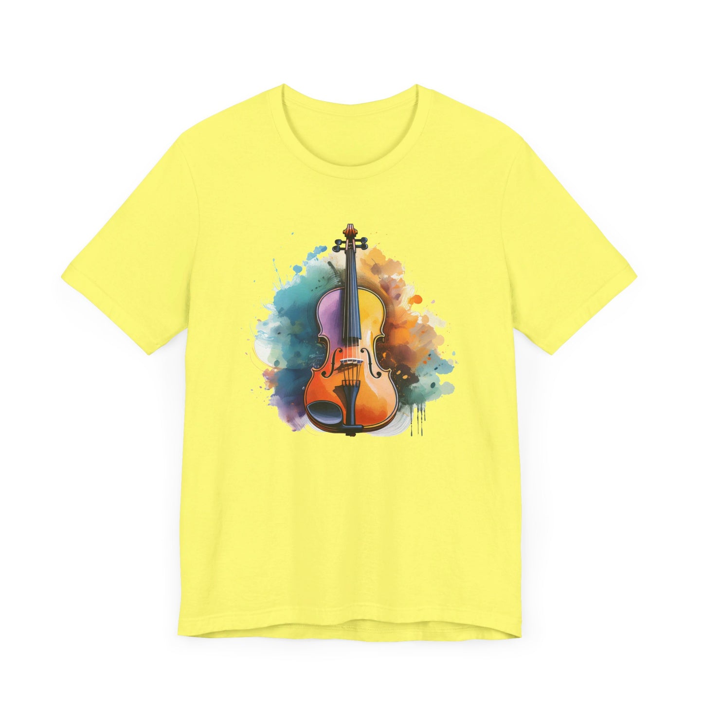 Watercolor Violin T-shirt | Short Sleeve Tee (Unisex)