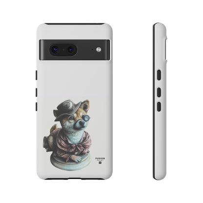 Porcelain Steampunk Chihuahua Figurine Phone Case