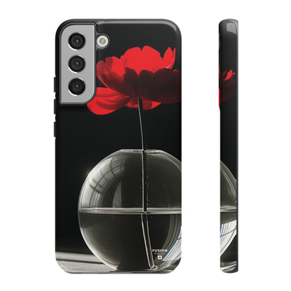 Minimalist Red Flower Phone Case