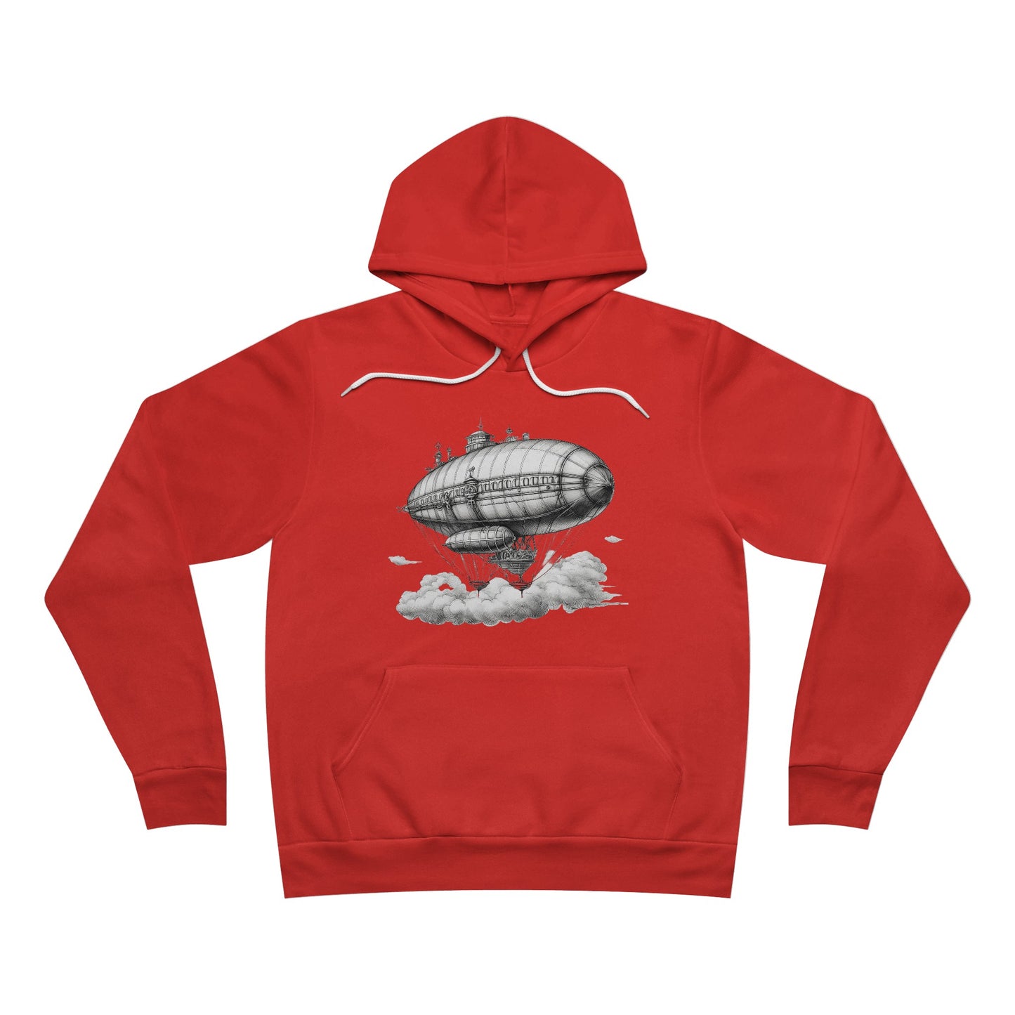 Steampunk Blimp - Unisex Sponge Fleece Pullover Hoodie