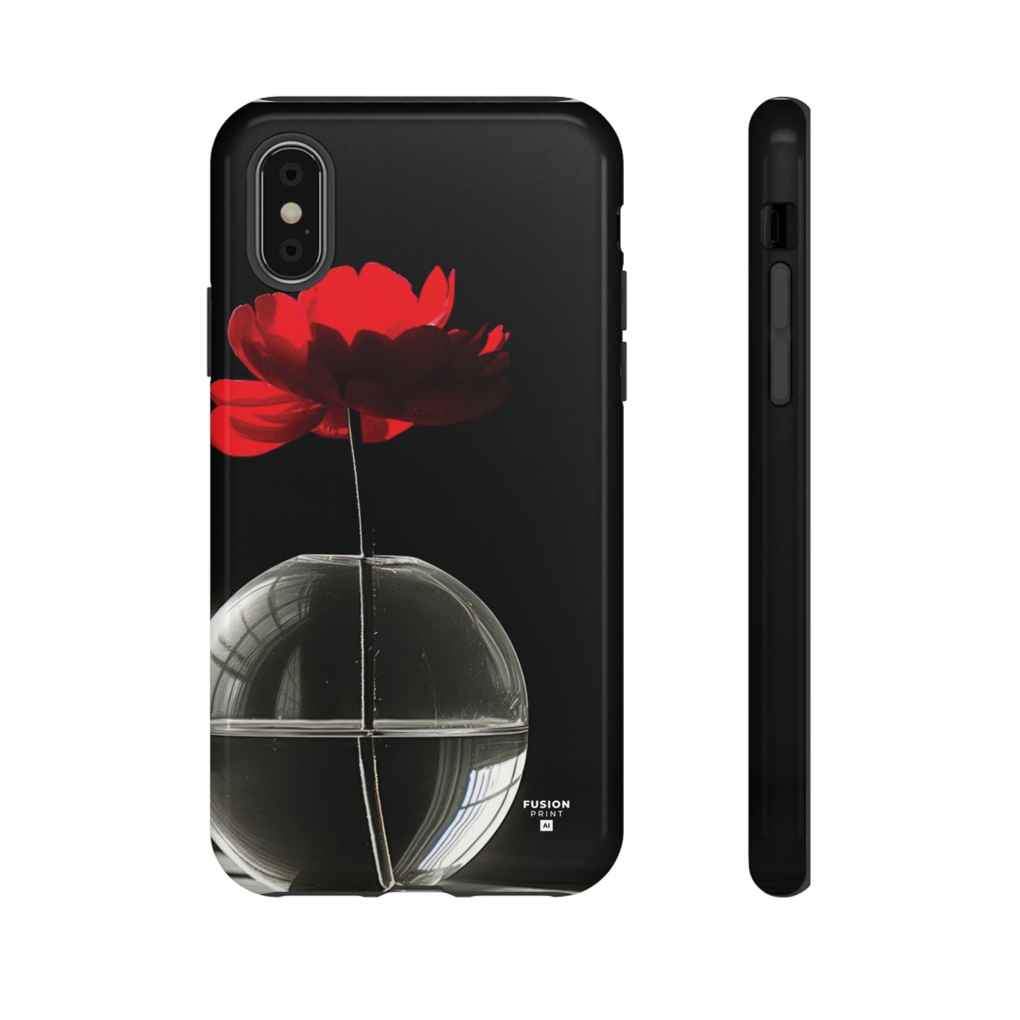 Minimalist Red Flower Phone Case