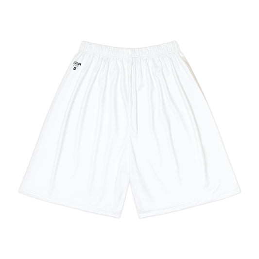 SamurAI Readies for Battle - Men’s Sports Shorts (White)