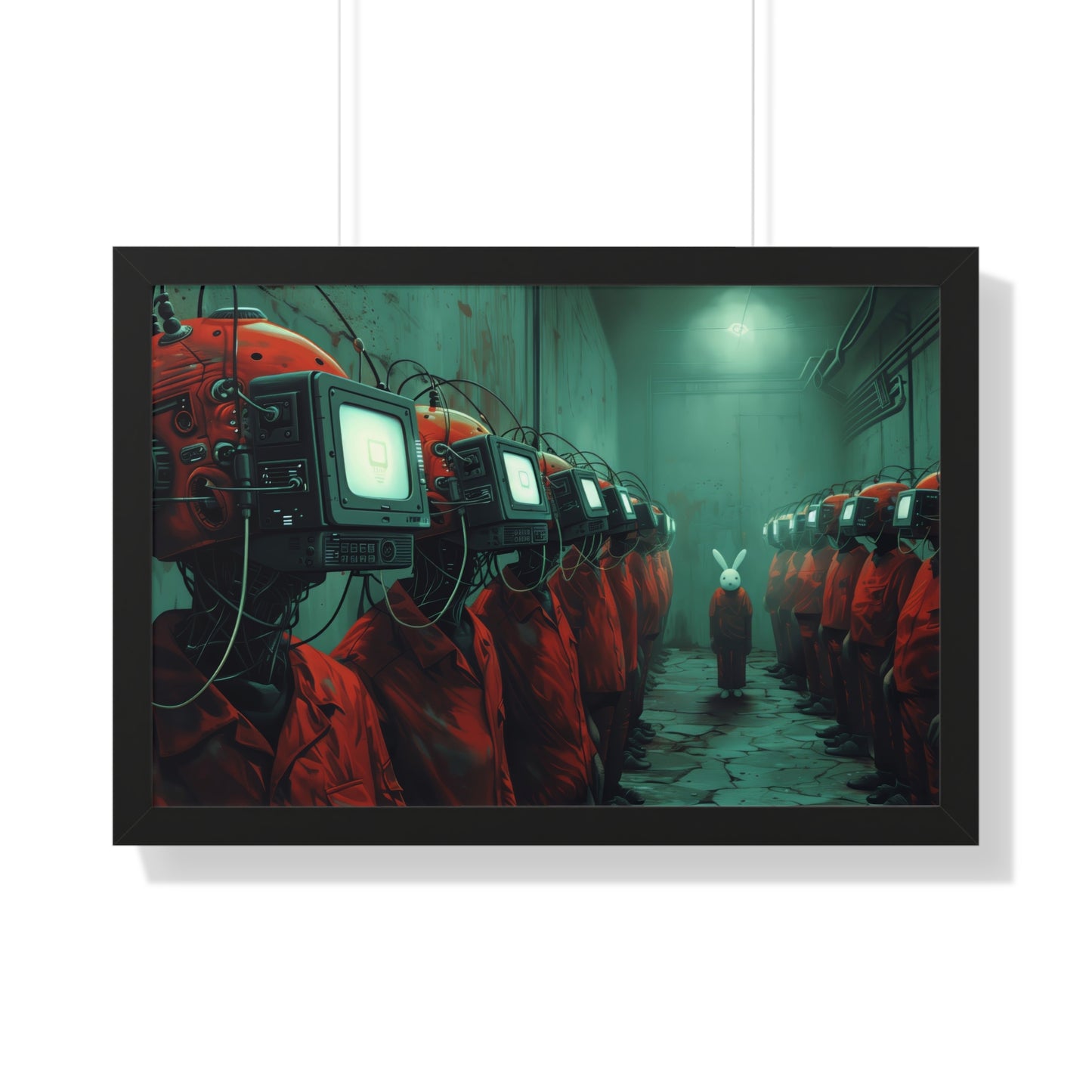 Surreal Computers Take Over - Framed Horizontal Poster