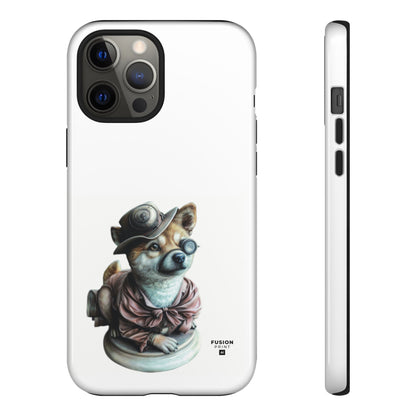 Porcelain Steampunk Chihuahua Figurine Phone Case