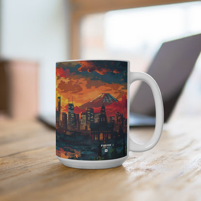 Colorful Cityscape - Mug 15oz