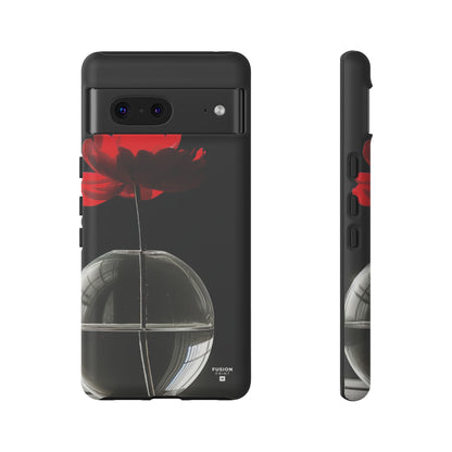 Minimalist Red Flower Phone Case