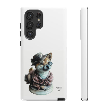 Porcelain Steampunk Chihuahua Figurine Phone Case