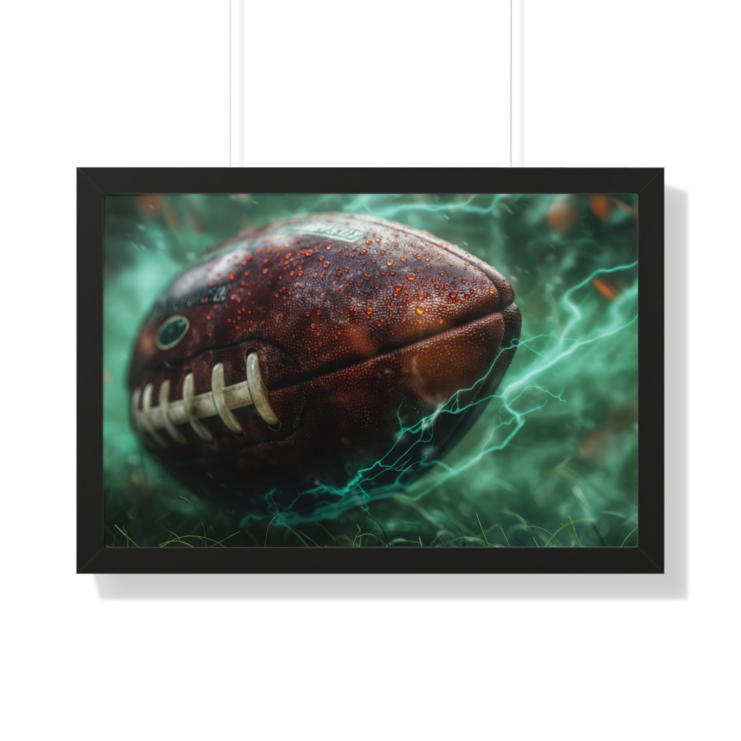 Football! Electricity of Gameday - Framed Horizontal Poster