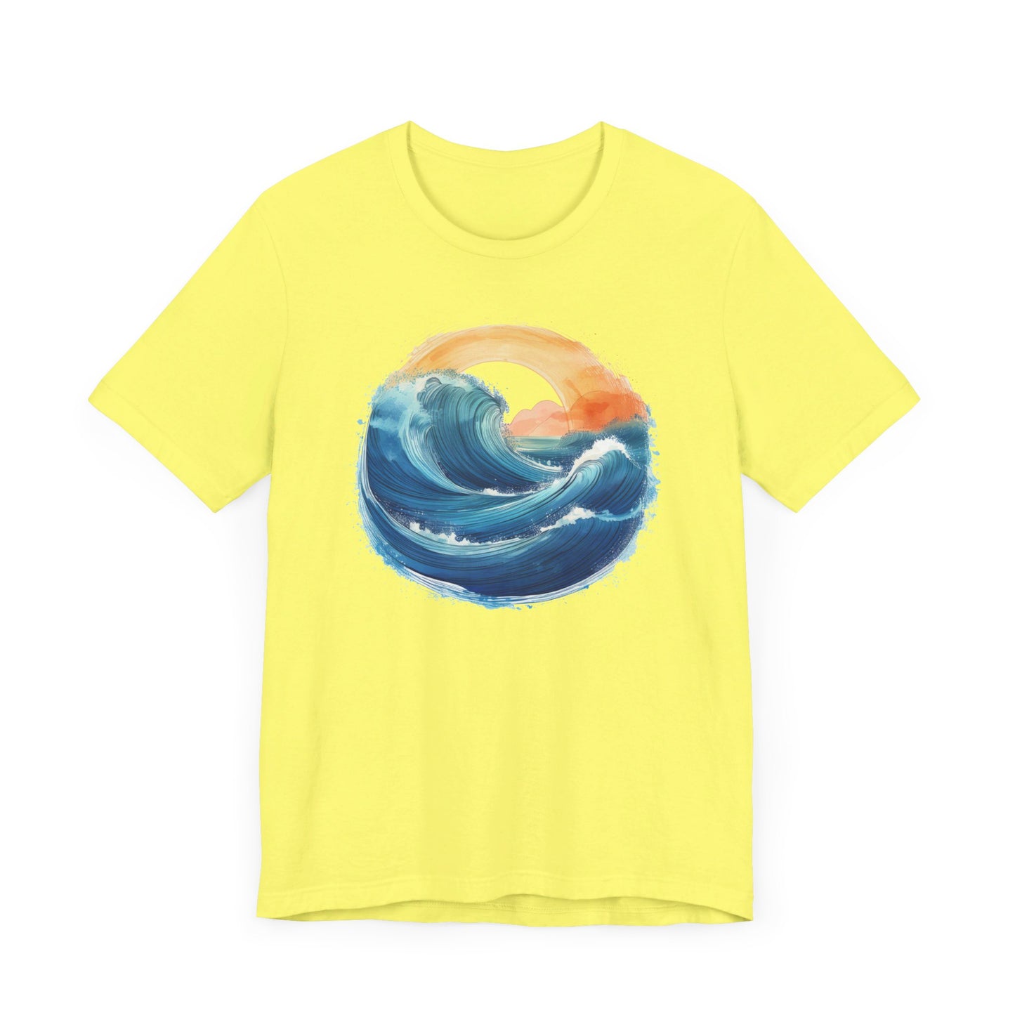 Ocean Wave + Sunset T-shirt | Short Sleeve Tee (Unisex)