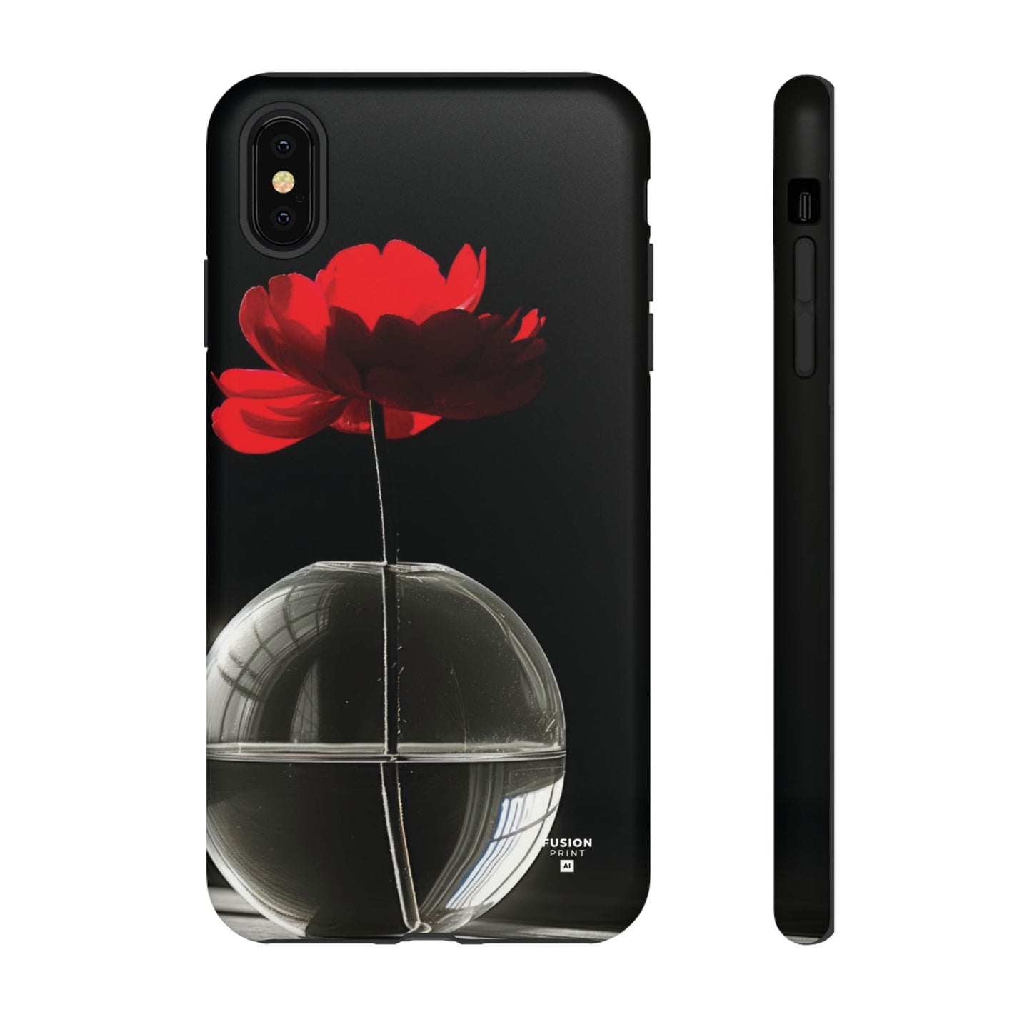 Minimalist Red Flower Phone Case