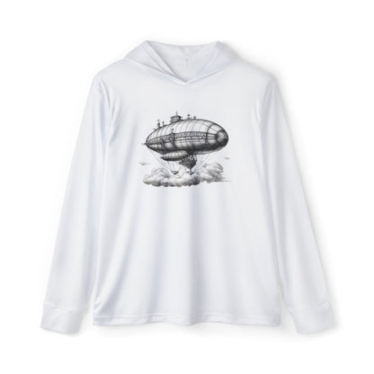 Steampunk Blimp - Men's Sports Warmup Hoodie (AOP)