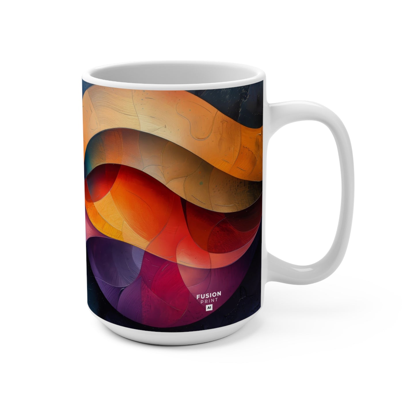 Abstract Waves - Mug 15oz