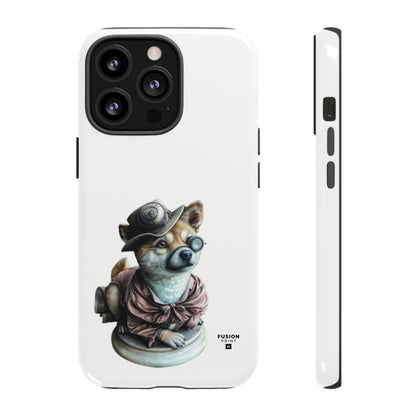 Porcelain Steampunk Chihuahua Figurine Phone Case