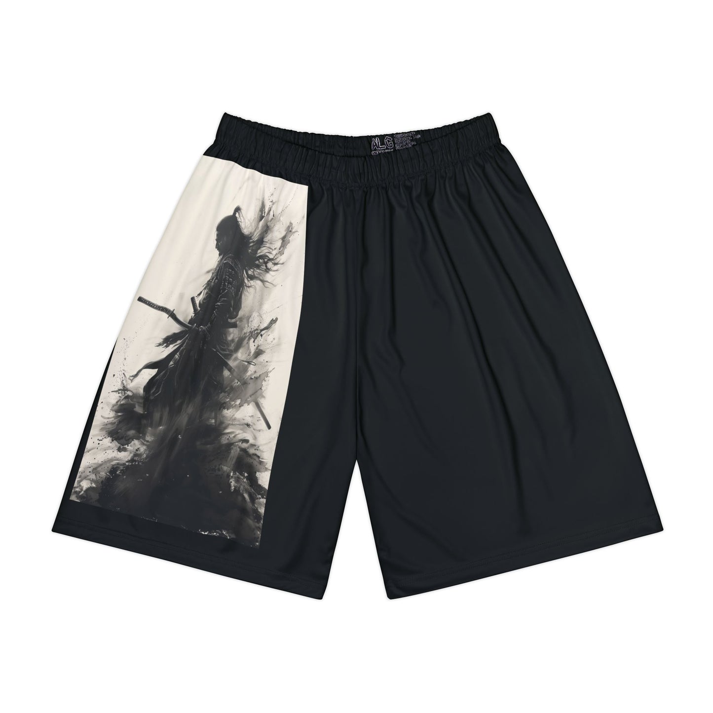 SamurAI Readies for Battle - Men’s Sports Shorts (Black)