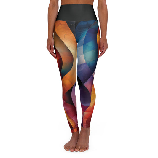 Color Wave - High Waisted Yoga Leggings