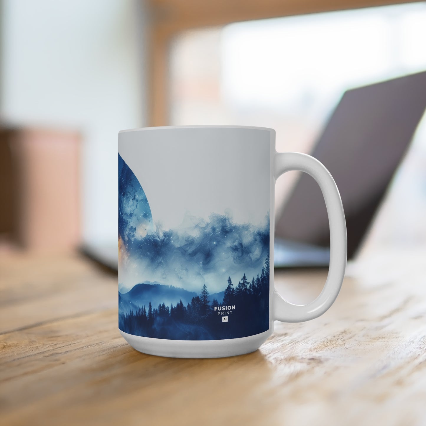 Nighttime Moonscape - Mug 15oz