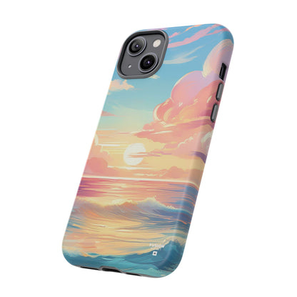 Pop Art Pastel Sky with Clouds Above the Ocean Phone Case