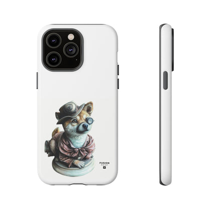 Porcelain Steampunk Chihuahua Figurine Phone Case