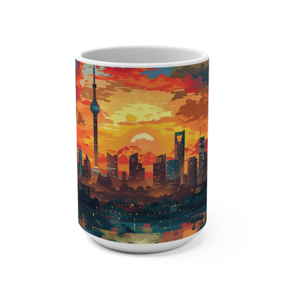 Colorful Cityscape - Mug 15oz