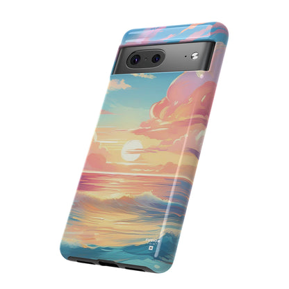 Pop Art Pastel Sky with Clouds Above the Ocean Phone Case