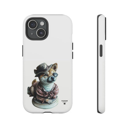 Porcelain Steampunk Chihuahua Figurine Phone Case