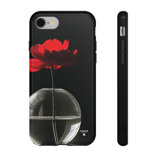 Minimalist Red Flower Phone Case