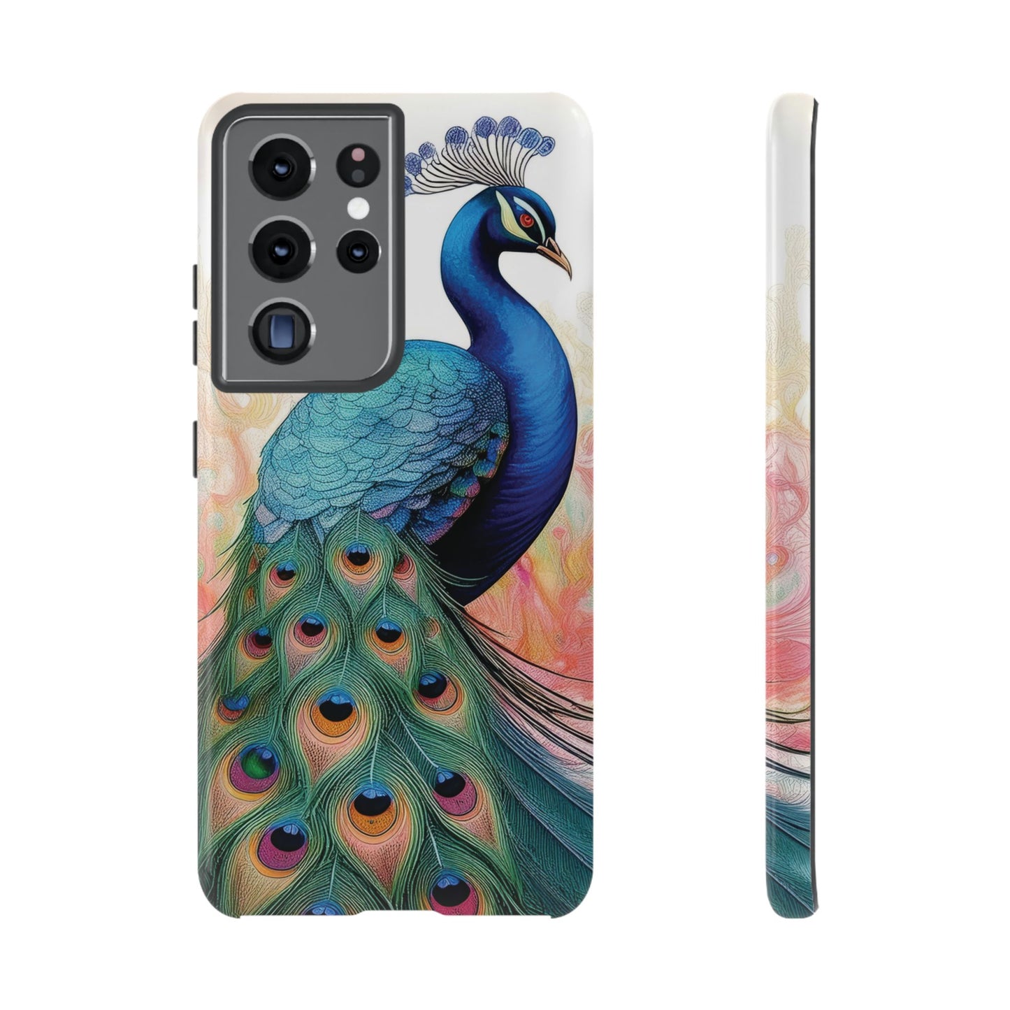 Watercolor Peacock Phone Case