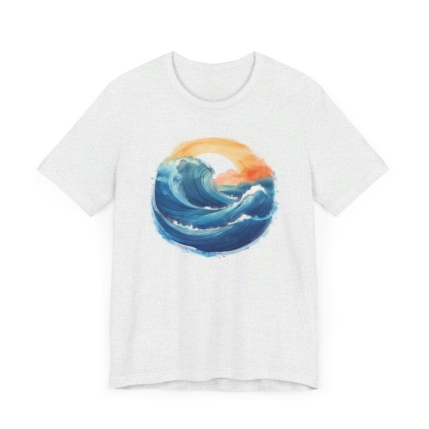 Ocean Wave + Sunset T-shirt | Short Sleeve Tee (Unisex)