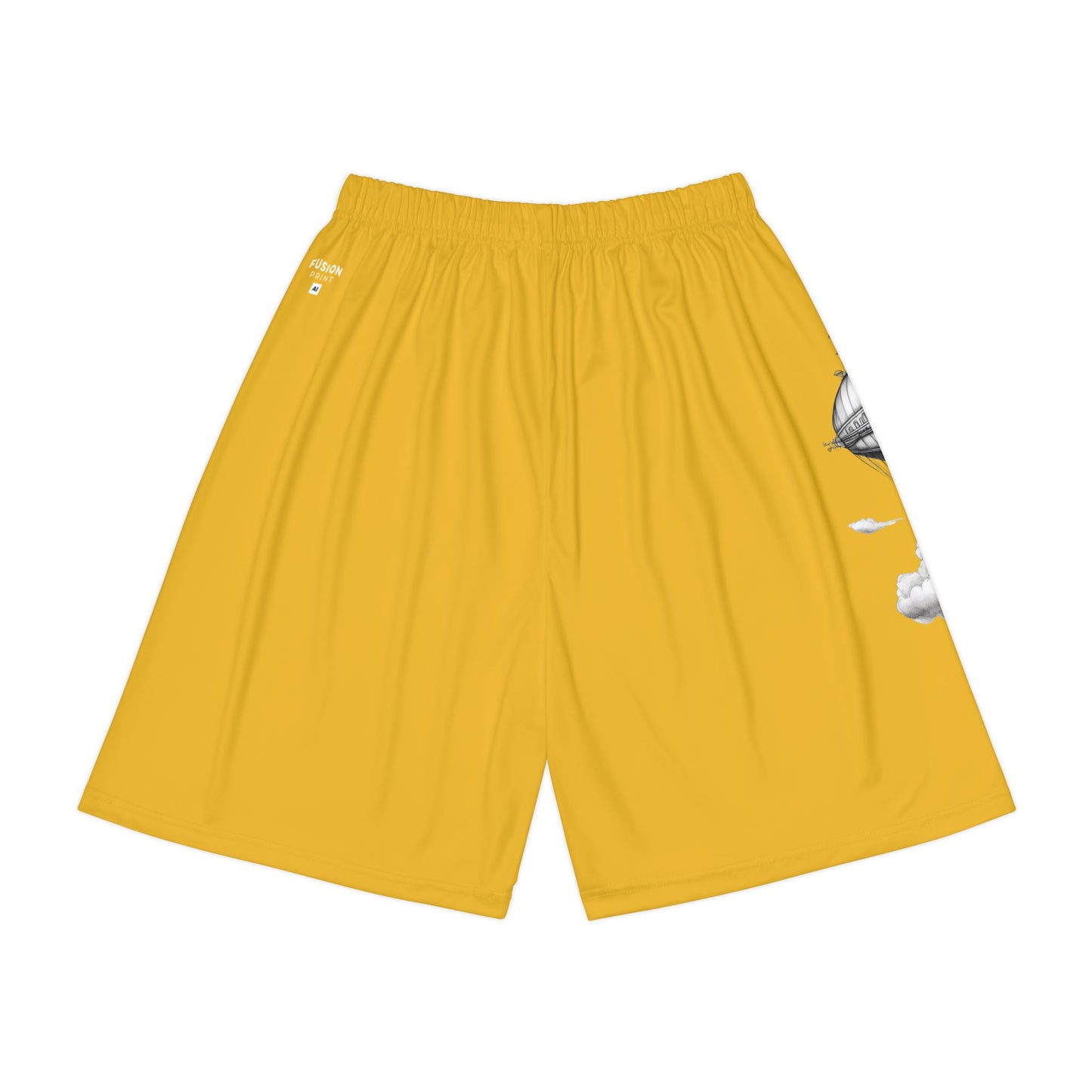 Steampunk Blimp - Men’s Sports Shorts (Yellow)