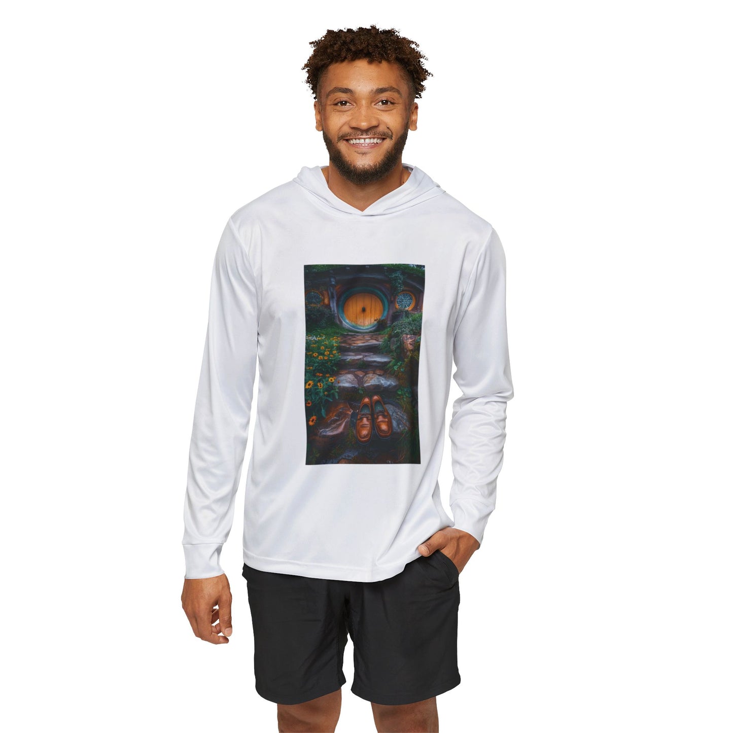 A Hobbit Trail - Men's Sports Warmup Hoodie (AOP)