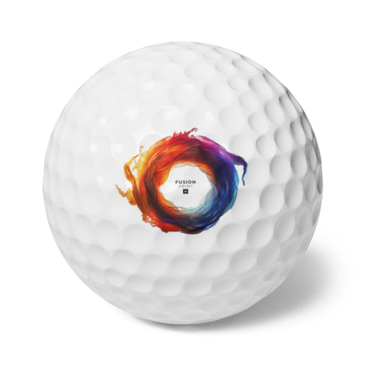 Cosmic Color Circle Golf Balls, 6pcs