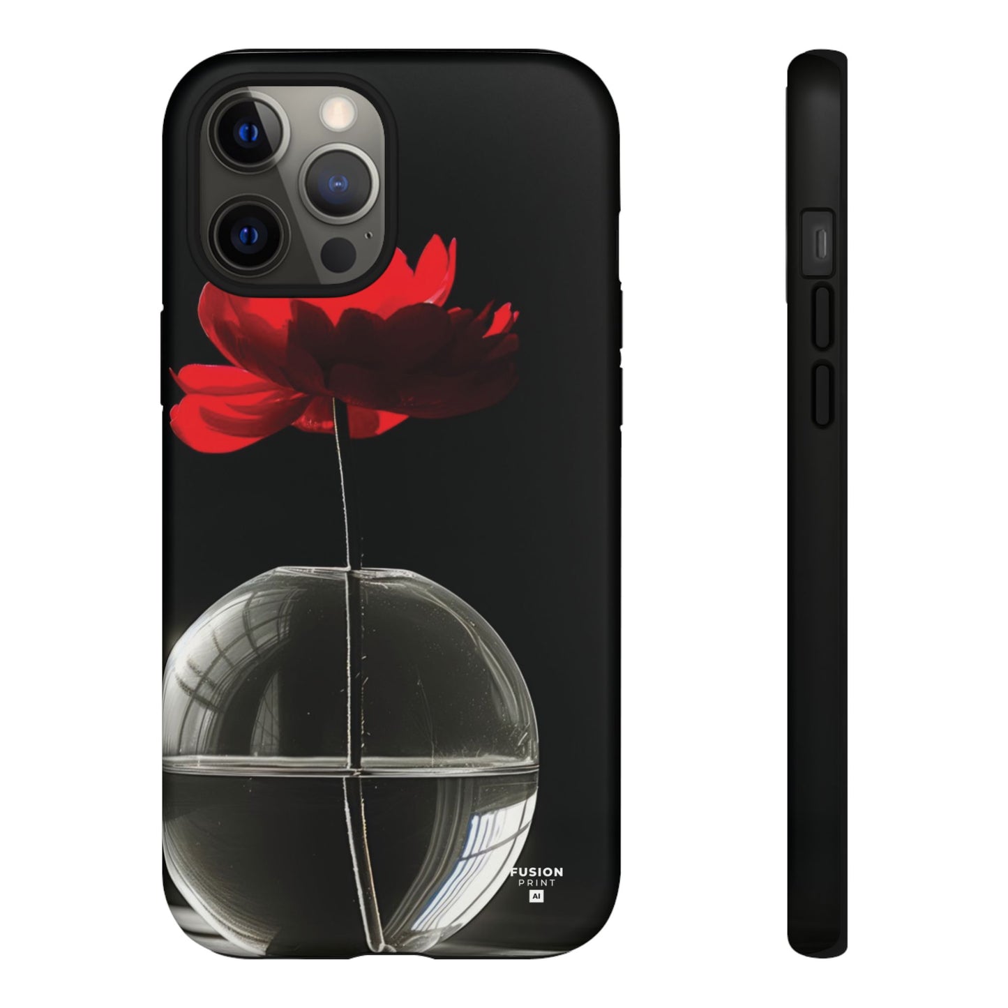 Minimalist Red Flower Phone Case