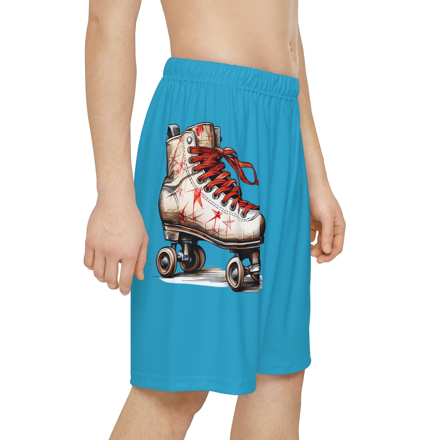 Roller Derby - Men’s Sports Shorts (Turquoise)