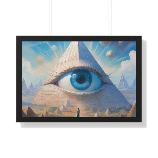 Approaching the All Seeing Eye - Framed Horizontal Poster