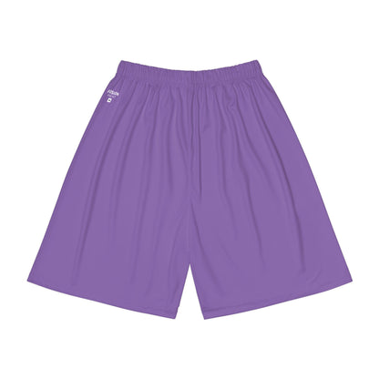 Bird on a Finger - Men’s Sports Shorts (Light Purple)