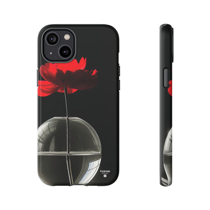 Minimalist Red Flower Phone Case