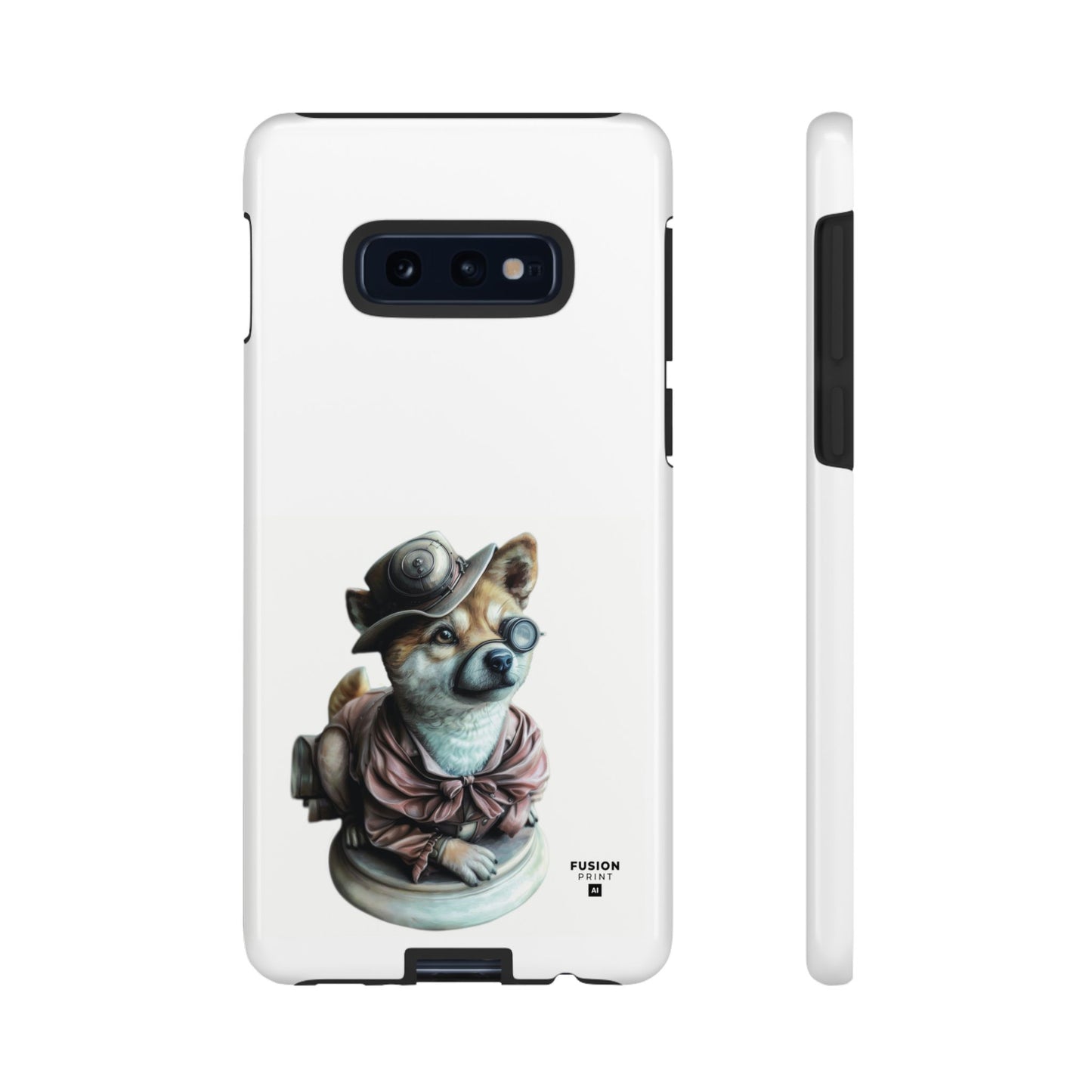 Porcelain Steampunk Chihuahua Figurine Phone Case