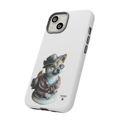 Porcelain Steampunk Chihuahua Figurine Phone Case