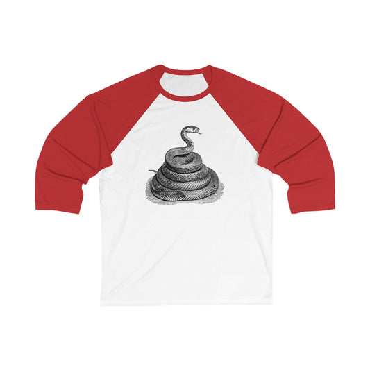 Stacked Snake - Unisex 3\4 Sleeve Baseball Tee