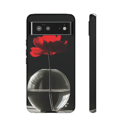 Minimalist Red Flower Phone Case