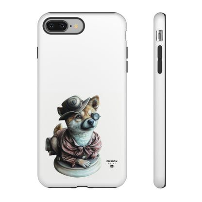 Porcelain Steampunk Chihuahua Figurine Phone Case