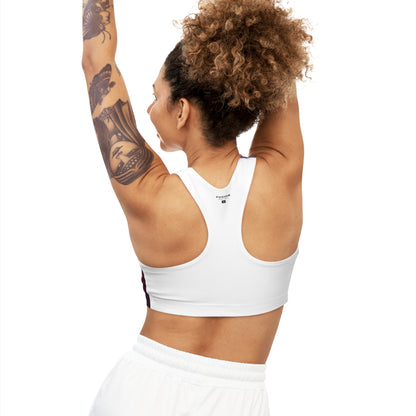 Synth-Wave Sunrise - Seamless Sports Bra