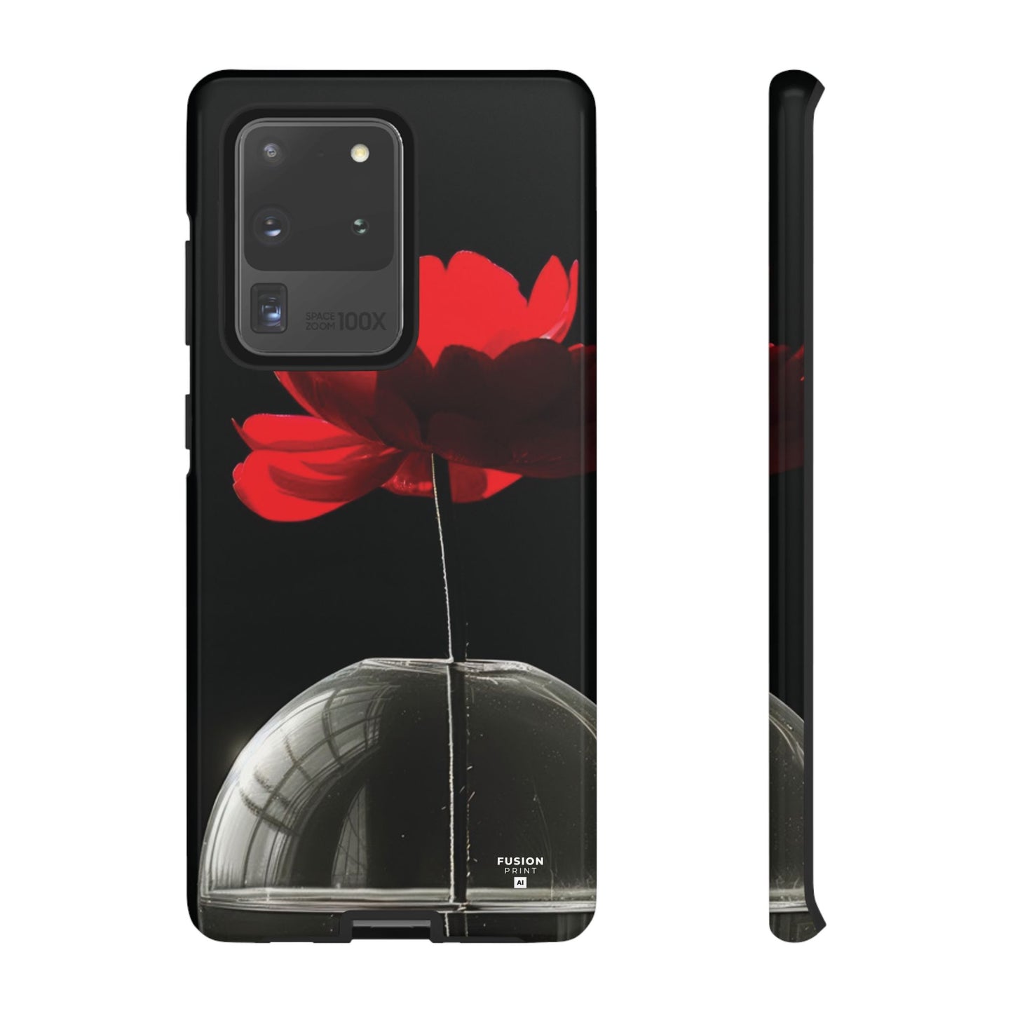 Minimalist Red Flower Phone Case