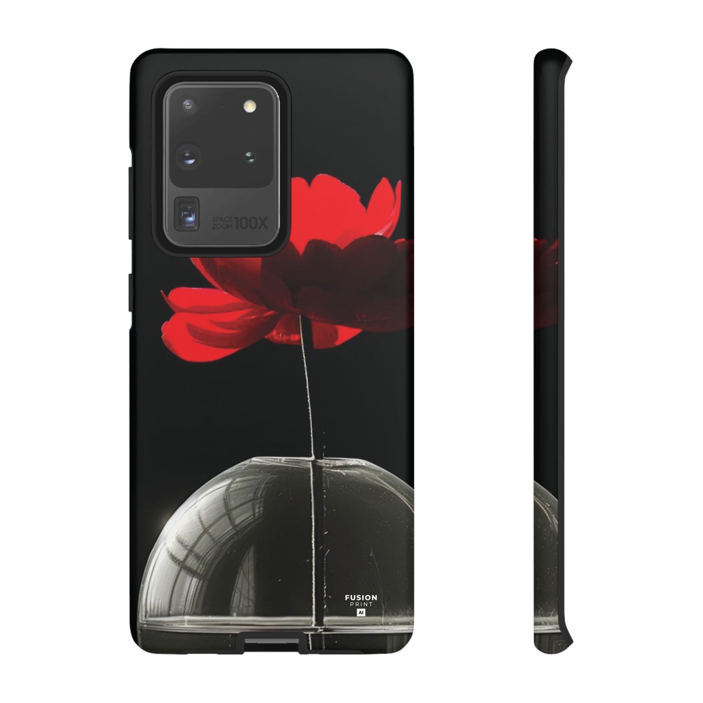 Minimalist Red Flower Phone Case