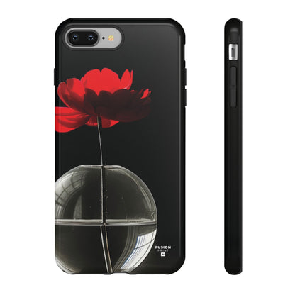 Minimalist Red Flower Phone Case