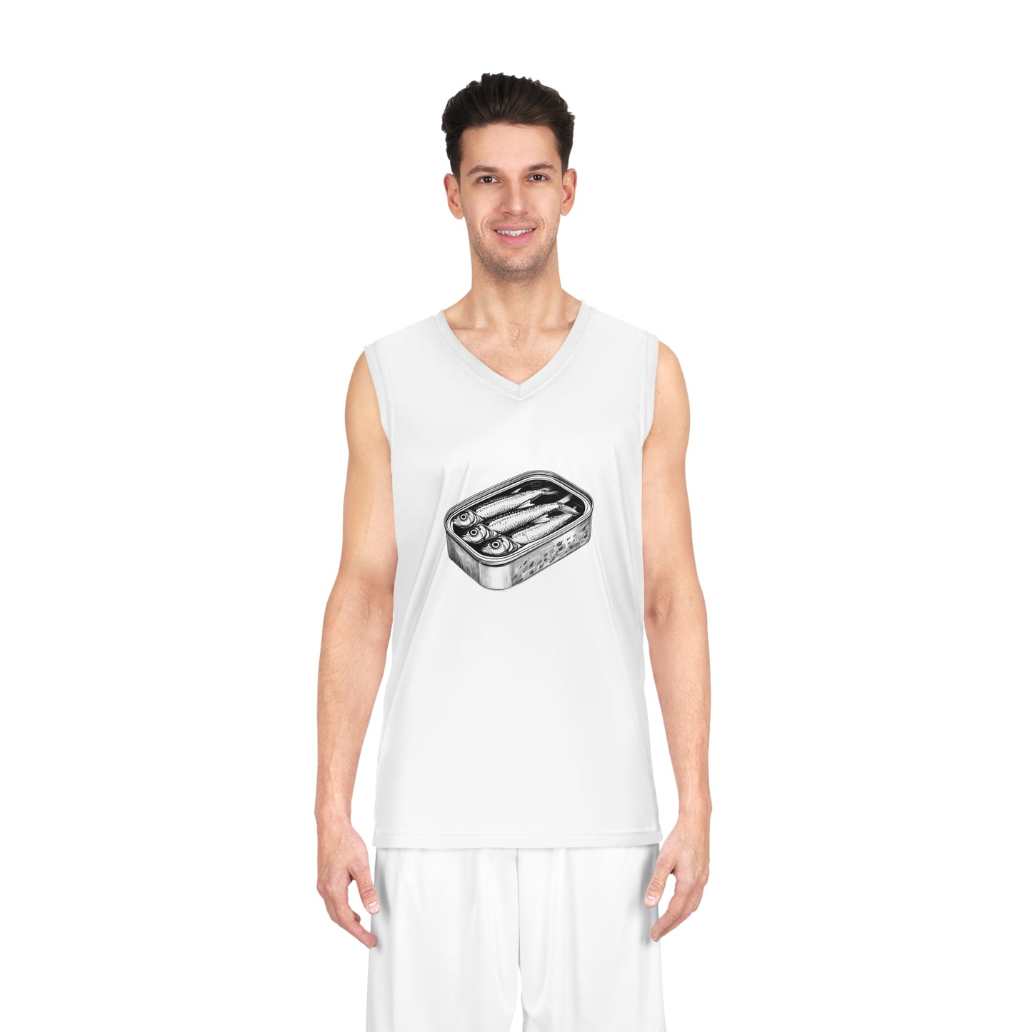 Open a Can...of Sardines - Basketball Jersey (AOP) (Unisex)