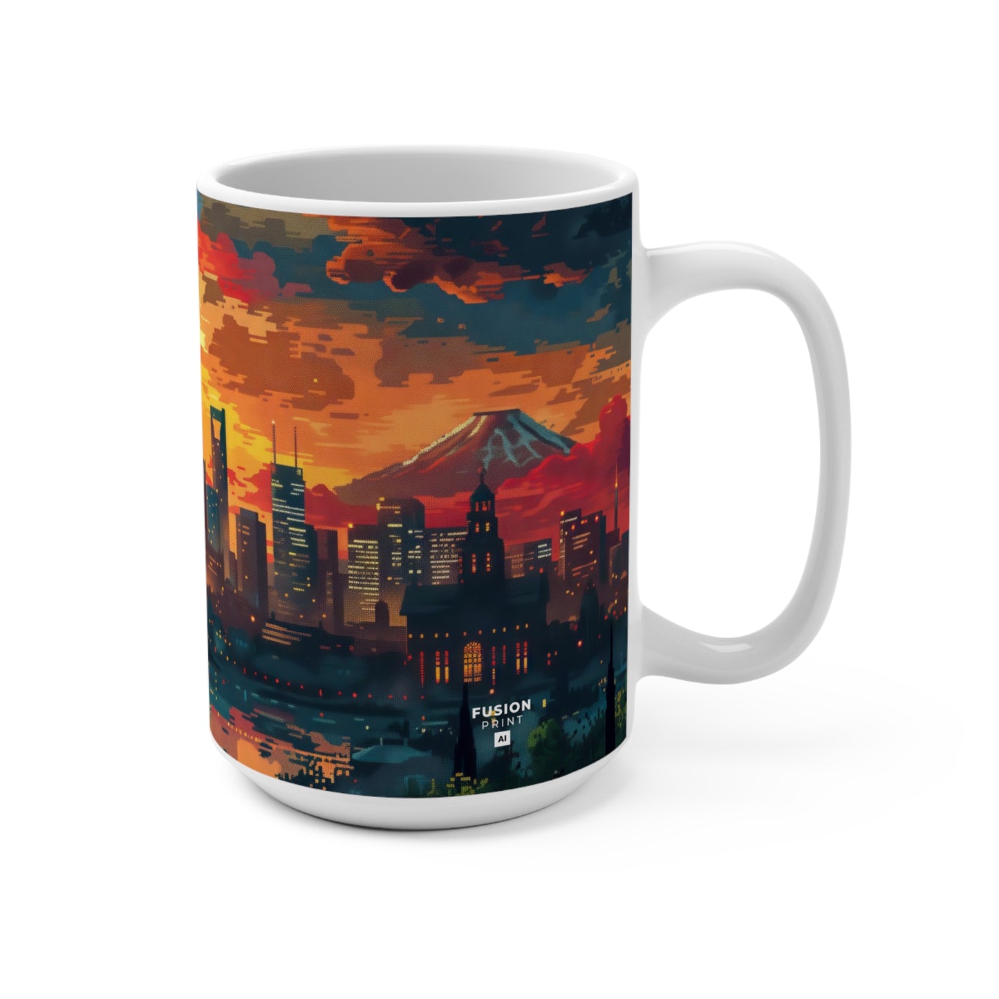 Colorful Cityscape - Mug 15oz