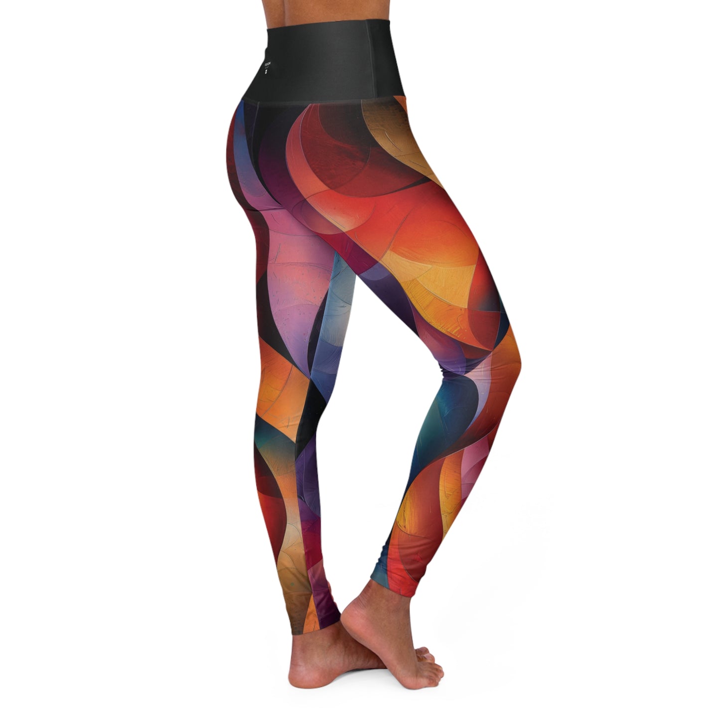 Color Wave - High Waisted Yoga Leggings