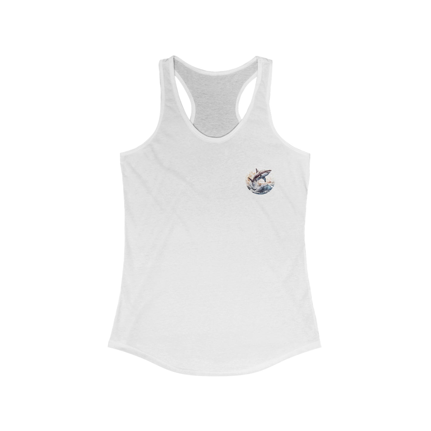 Shark in Waters | Women's Ideal Racerback Tank