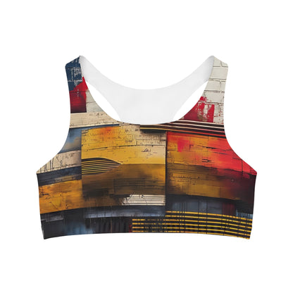 Abstract Graffiti Art - Seamless Sports Bra